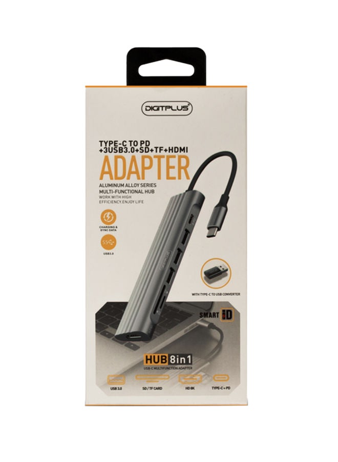 ديجيتبلس محول من Type-C إلى HDMI رمادي - Image 5