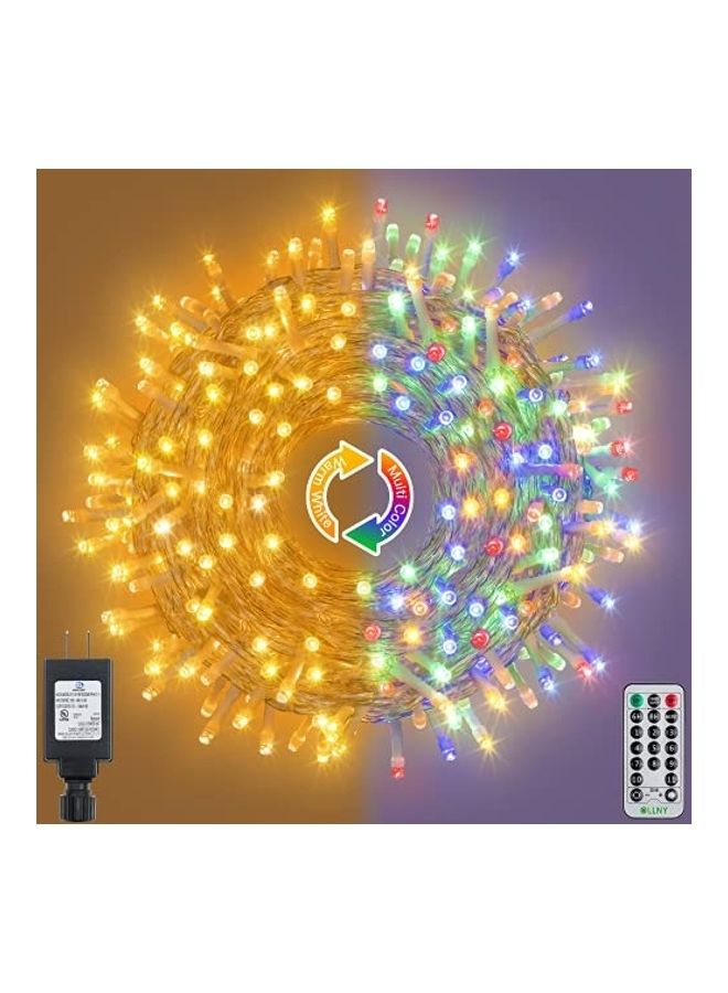 Ollny Waterproof 640 LED Twinkle String Lights with Remote Control and 11 Modes For Outdoor Decoration Multicolour 79.58meter - Image 1