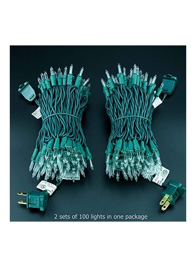 YULETIME 2-Pack 200 Count UL Certified String Light Set White 20.11meter - Image 1