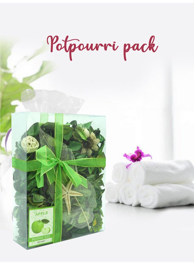 Potpourri Apple Scented Dry Flower Green/Yellow 20x10x5cm