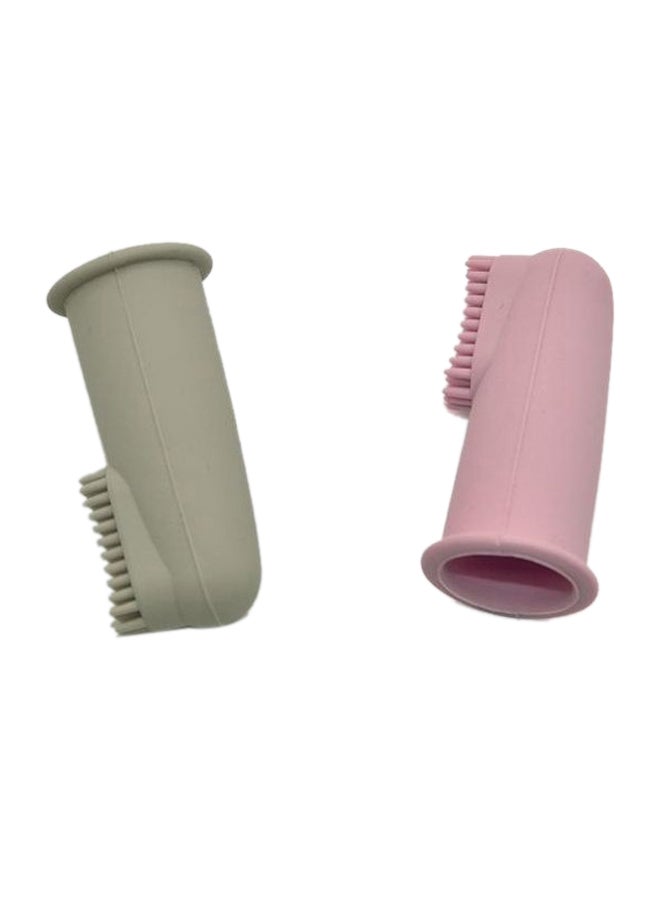 Lion Llama - 2-Piece Baby Finger Toothbrush Set - Image 1