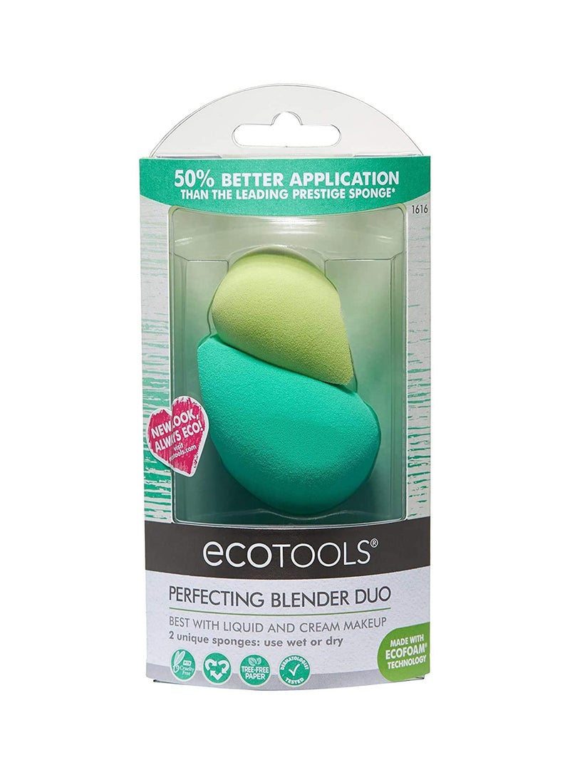 Eco Tools - Perfecting Blender Sponge Duo Multicolour - Image 1