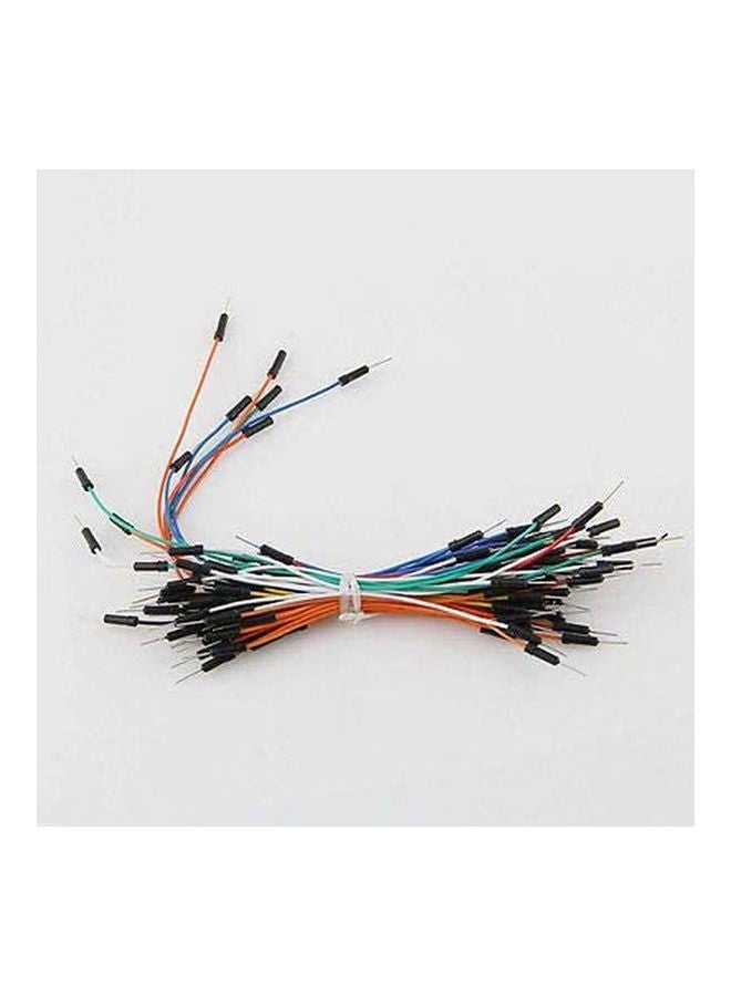 Generic Male To Male Solderless Flexible Breadboard Jumper Cable Wires 65Pcs For Arduino Multicolour  - Image 1