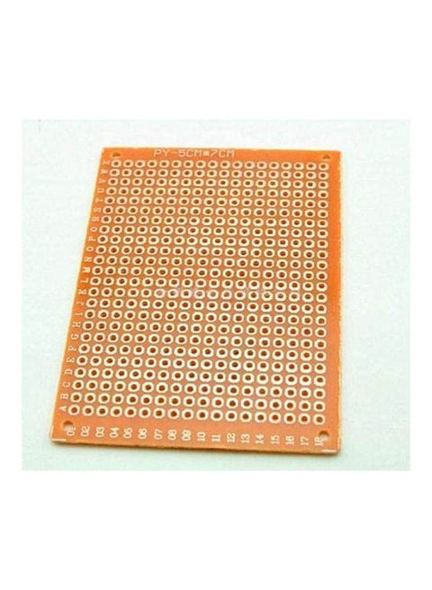 Diy Prototype Pcb Fr4 Universal Board Prototyping Brown 5 x 7cm