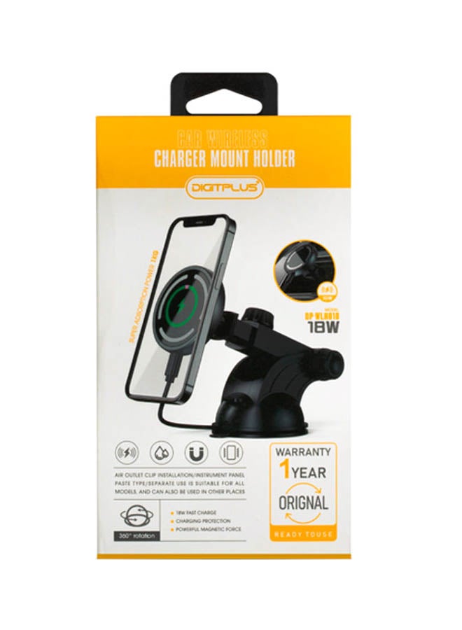 Digitplus - Car wireless charger mount holder Black - Image 1