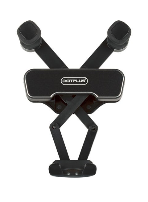 Car phone hoder long arm 2 in 1 gravity Black
