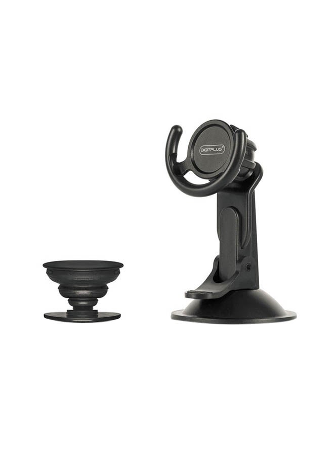 Digitplus - Car phone holder long arm Black - Image 1