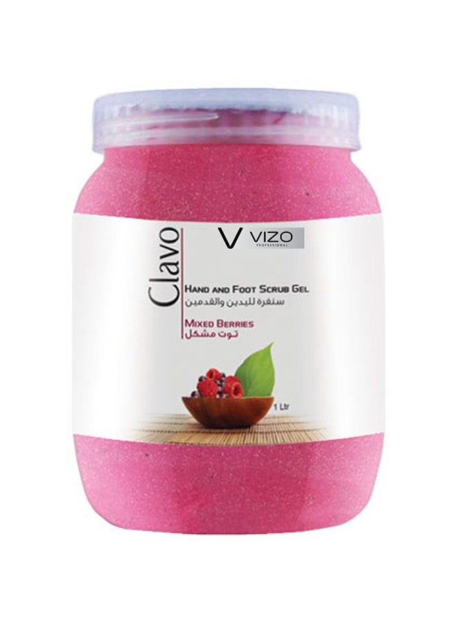 Clavo Hand & Foot Foot Scrub Gel Mixed Berries 1000ml - v1632056090/N36312734A_1