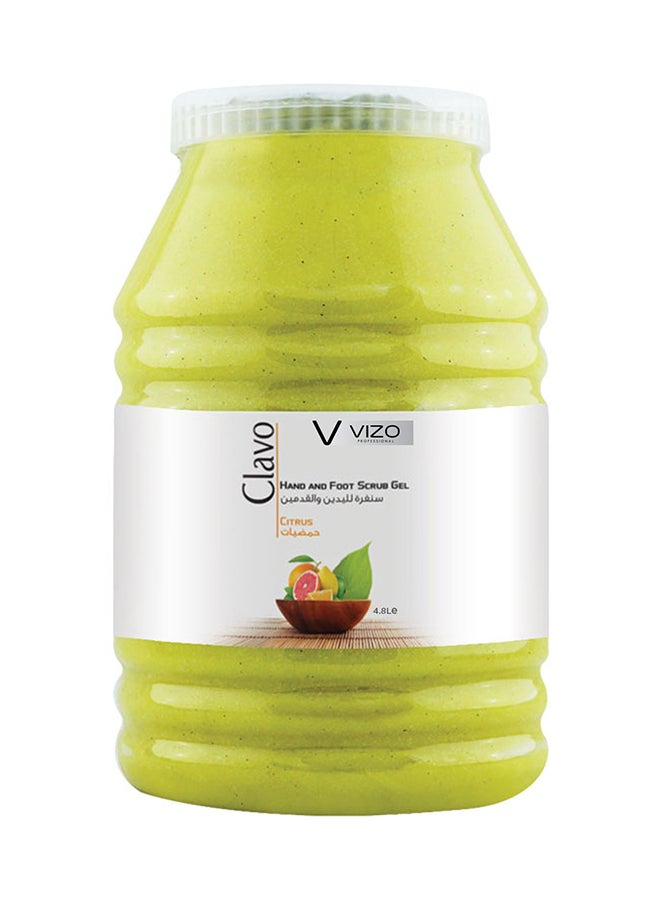 VIZO Clavo Hand & Foot Scrub Gel Citrus 4.8Liters 