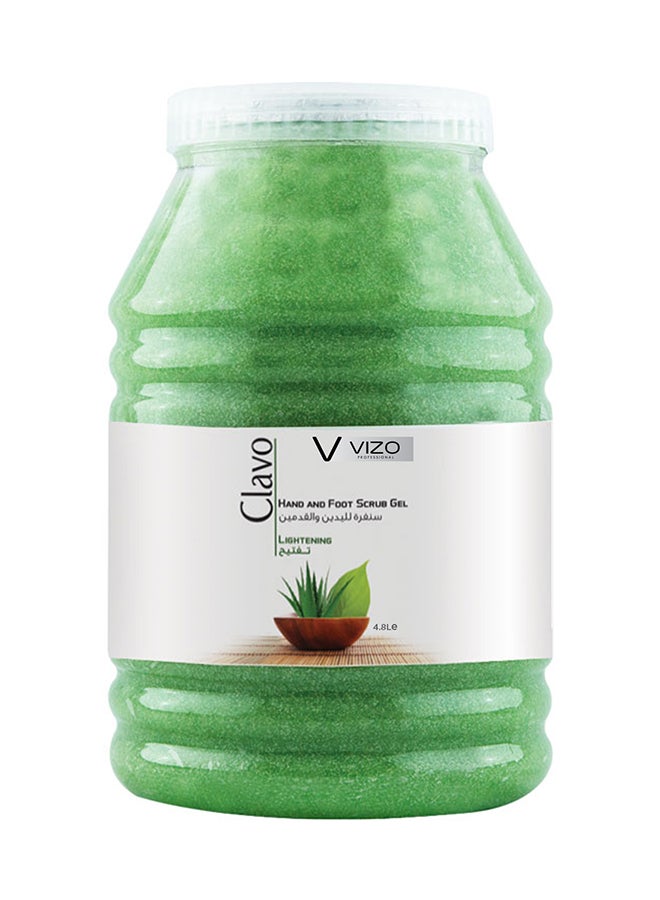 VIZO Clavo Hand & Foot Foot Scrub Gel Brightening Aloevera 4.8Liters 