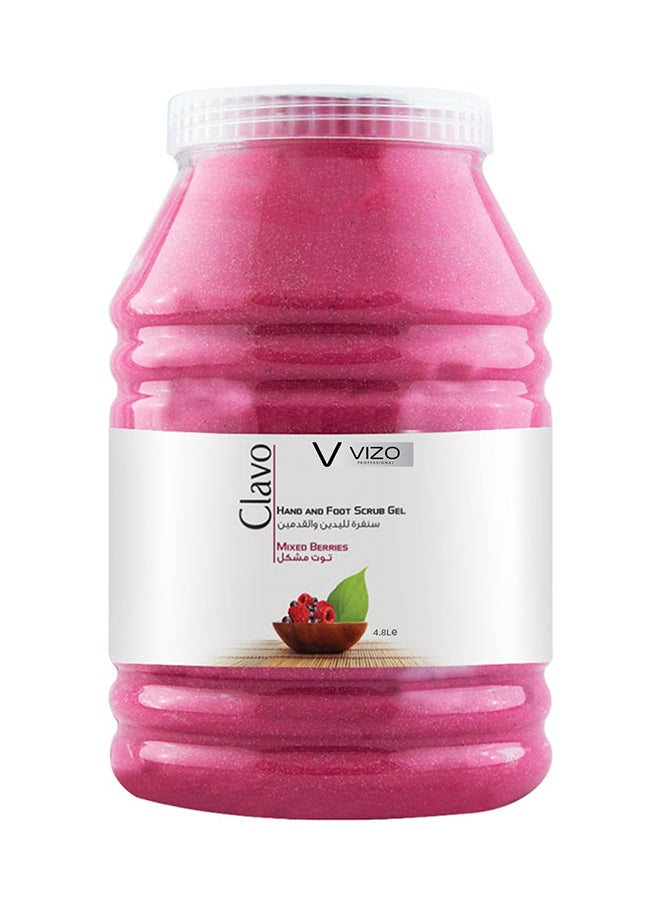 VIZO Clavo Hand & Foot Foot Scrub Gel Mixed Berries 4.8Liters 