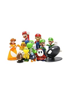 Beauenty Cute Super Mario Bros Bowser Koopa Yoshi Mari Pvc Action Figures Toys  - Image 1