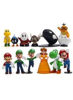 Beauenty Cute Super Mario Bros Bowser Koopa Yoshi Mari Pvc Action Figures Toys  - Image 3