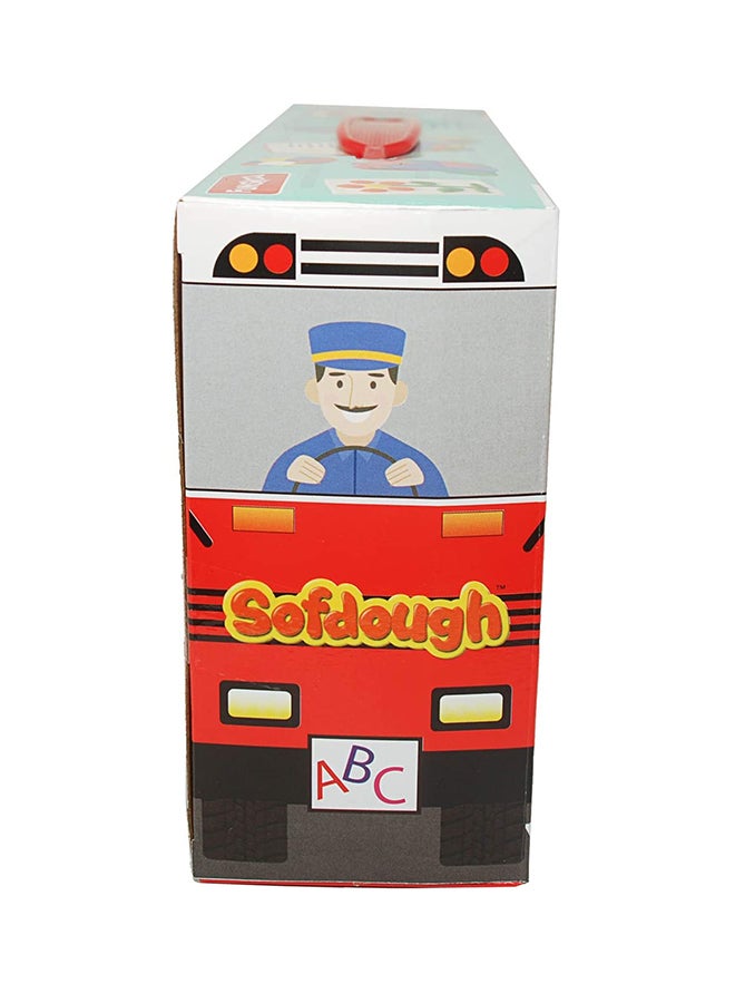 فنسكول Sofdough School Bus Jumbo Pack 8 Tubs Of Dough With Cutters For Kids 30x8.2x16cm  - Image 4