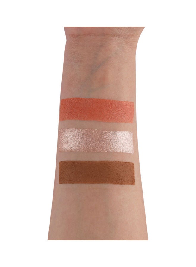 Glambo Contour Highlighter Blush Palette Golden Rose GBC002