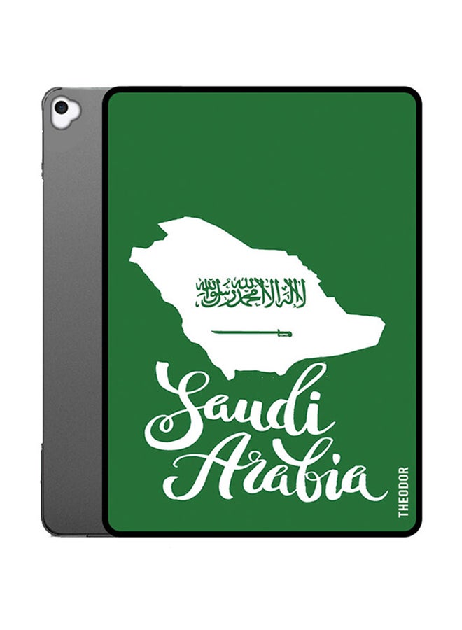 ثيودور غطاء حماية واقٍ قلاب لجهاز أبل آي باد الجيل 7/8 بقياس 10.2 إنش مع خاصية النوم/الاستيقاظ أخضر/ أبيض - Image 1