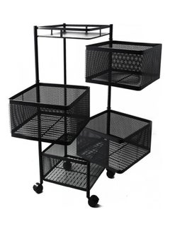 3-Layer Rotatable Baskets with Wheels Black 60cm - v1632061382/N50952882A_4