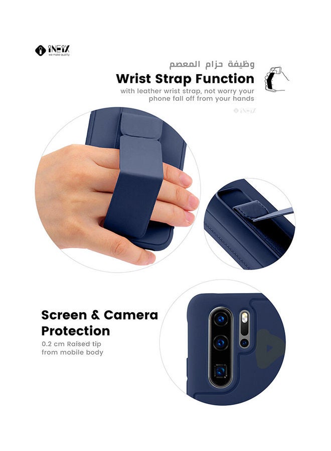 إينيكس غطاء حماية بمقبض يد مغناطيسي وحامل 3 في 1 لهاتف هواوي P30 برو أزرق كحلي - Image 5