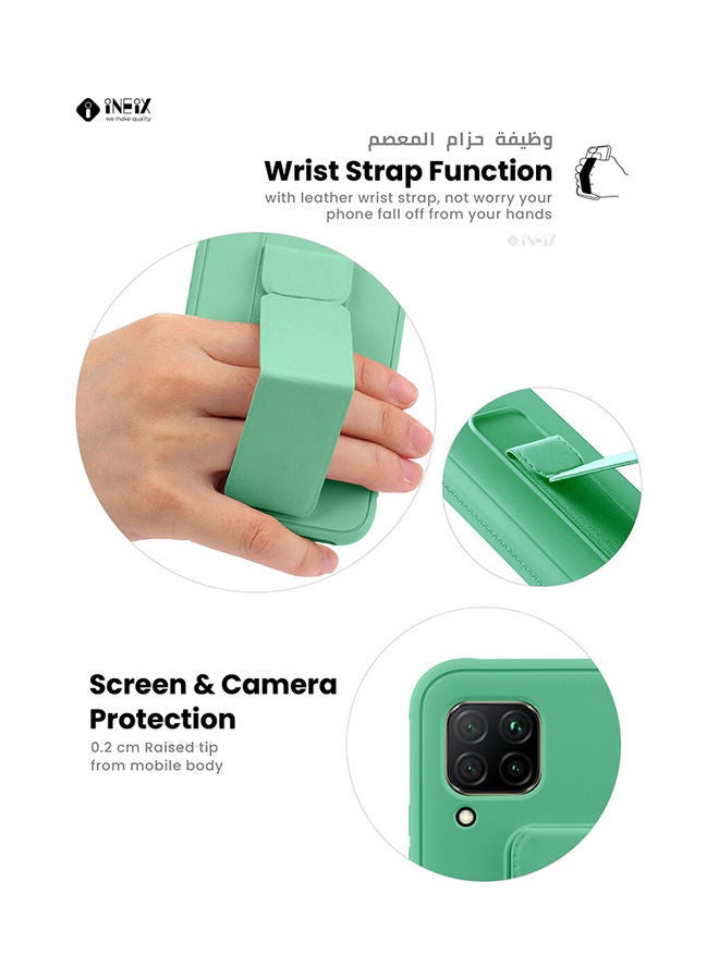 إينيكس غطاء حماية مع حزام معصم مغناطيسي وقبضة يد وحامل 3 في 1 لهاتف هواوي نوفا 7i أخضر - Image 5