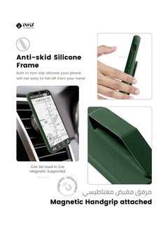 إينيكس غطاء حماية بمقبض يد مغناطيسي وحامل 3 في 1 لهاتف هواوي P30 برو أخضر  - Image 3