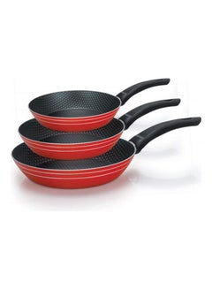 3 -Piece Frying Pan Set Red 18-24-28cm Red 18-24-28cm - v1632068518/N50954739A_1