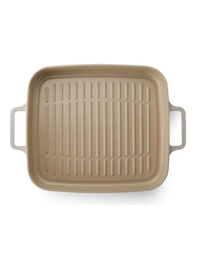 Neoflam FIKA Cast Induction Rectangular Grill Pan Off-White 28cm  - Image 2