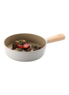 Neoflam FIKA Cast Induction Baby Wok Pan White and Beige 18cm  - Image 3