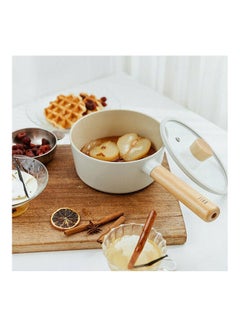 Neoflam FIKA Cast  Saucepan with glass lid white 18cm  - Image 5