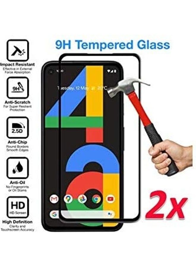 ICS 3D Curved Screen Protector For Google Pixel 4A 4G Black - Image 2