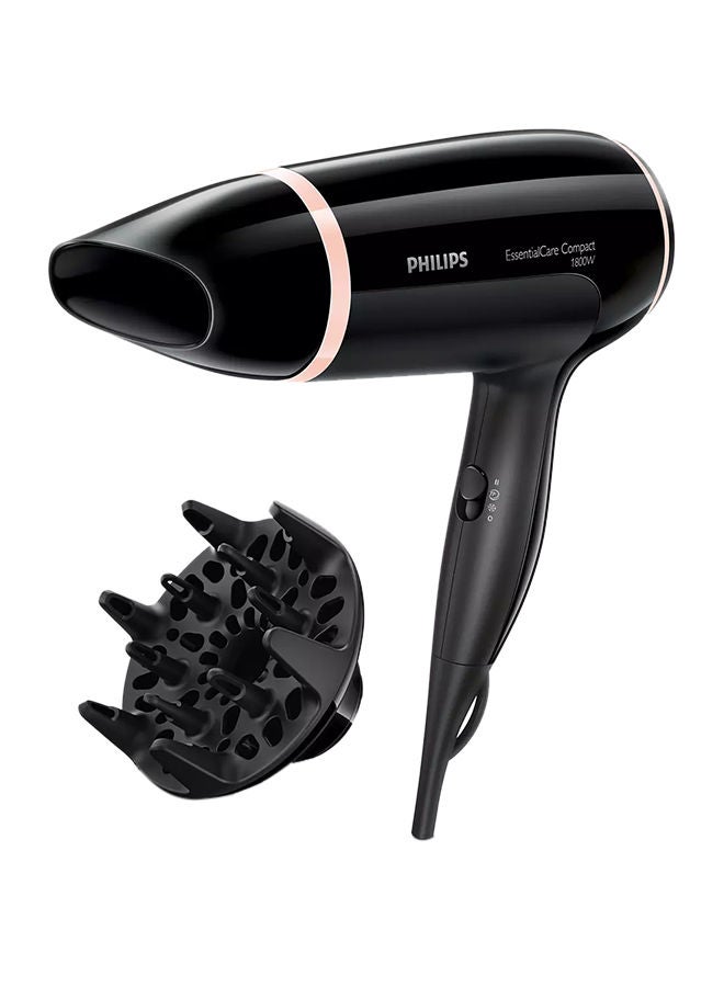 Philips Essential Care Hair Dryer With Cool Shot Diffuser Black  - Image 2