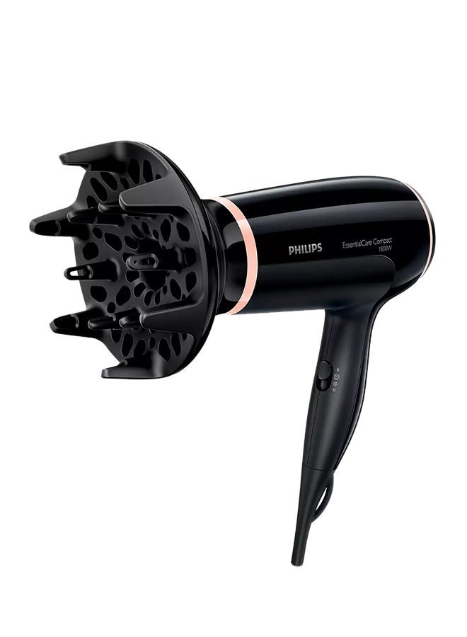 Philips Essential Care Hair Dryer With Cool Shot Diffuser Black  - Image 3