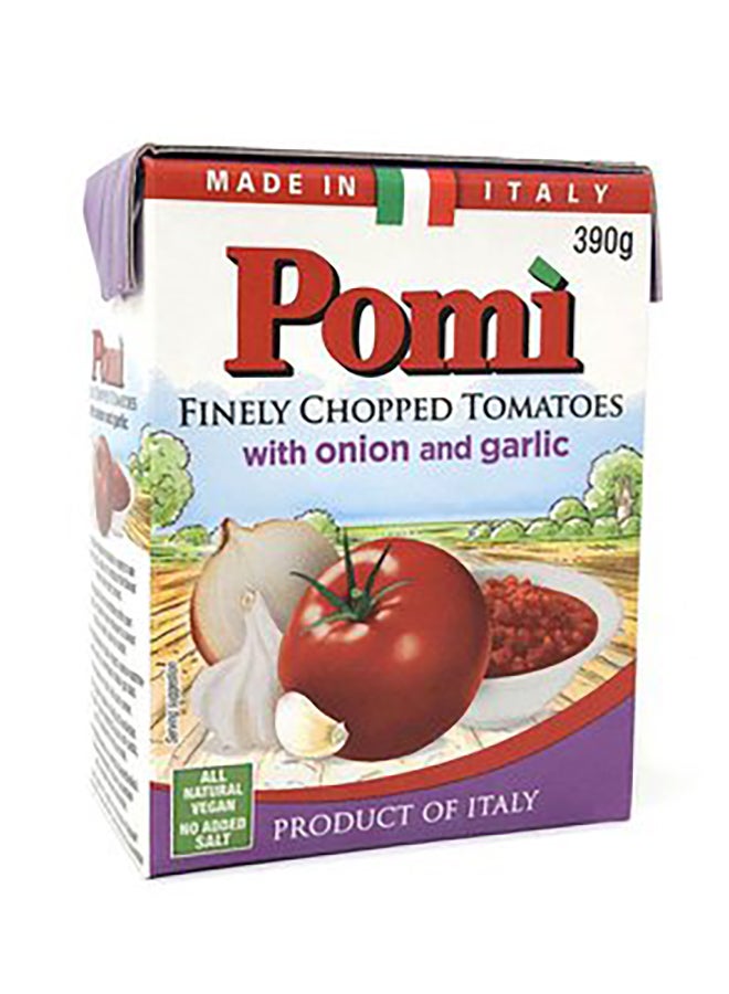 Pomi Finely Chopped Tomatoes With Onion And Garlic 390grams single 