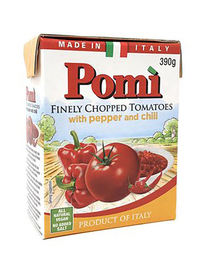 Pomi Finely Chopped Tomatoes With Paper And Chili 390grams Single