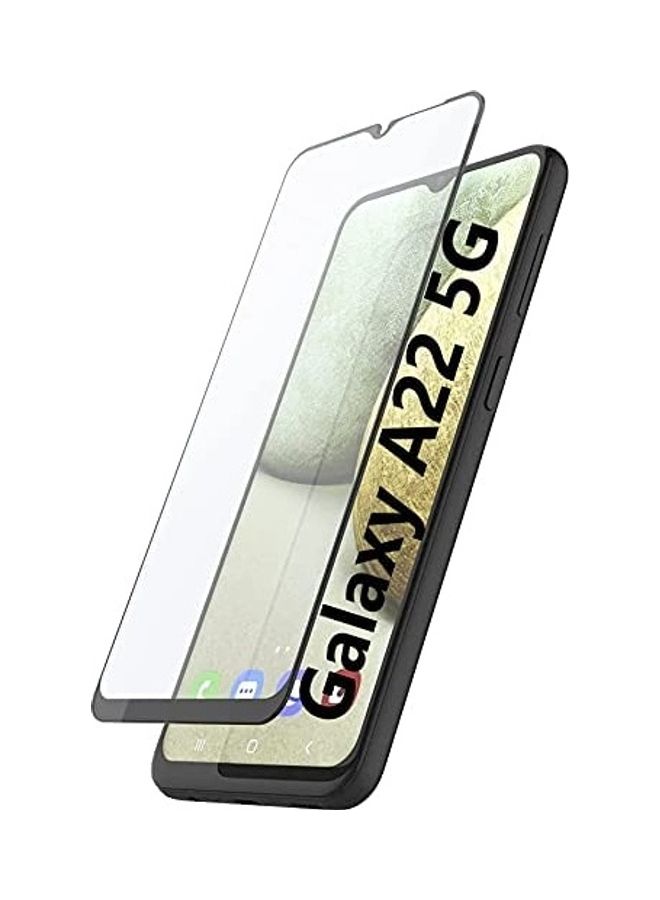 ICS 3D Curved Glass Screen Protector For Samsung Galaxy A22 5G Black - Image 1