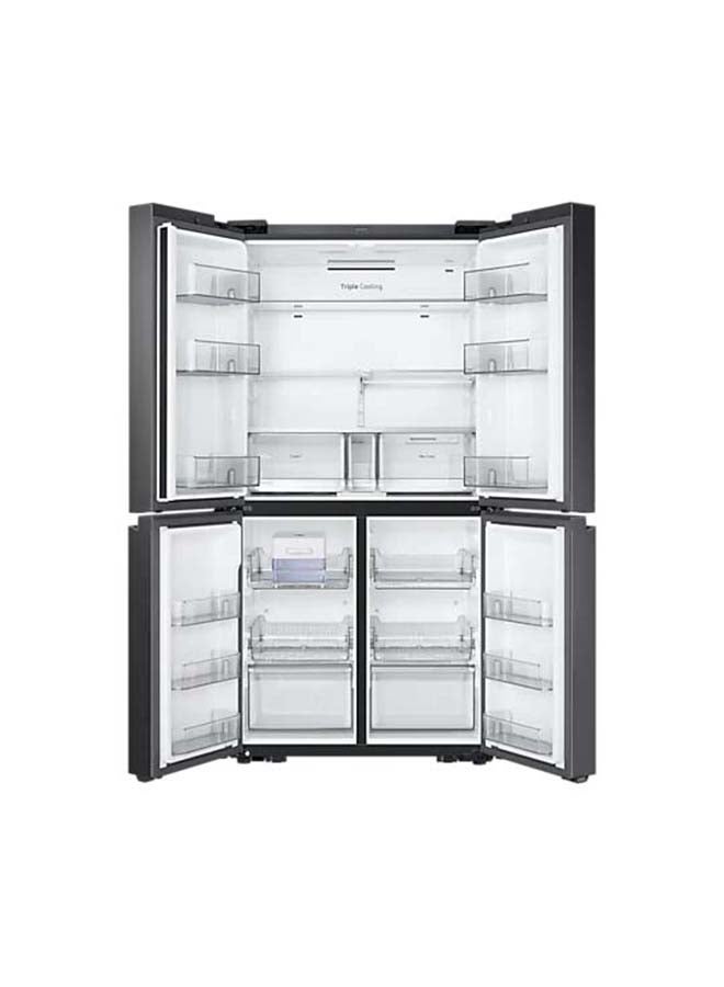 سامسونج ثلاجة بتصميم أبواب فرنسية مع نظام تبريد ثلاثي دقيق (تريبل بلس) 374 kW RF65A90TEB1 أسود - Image 4