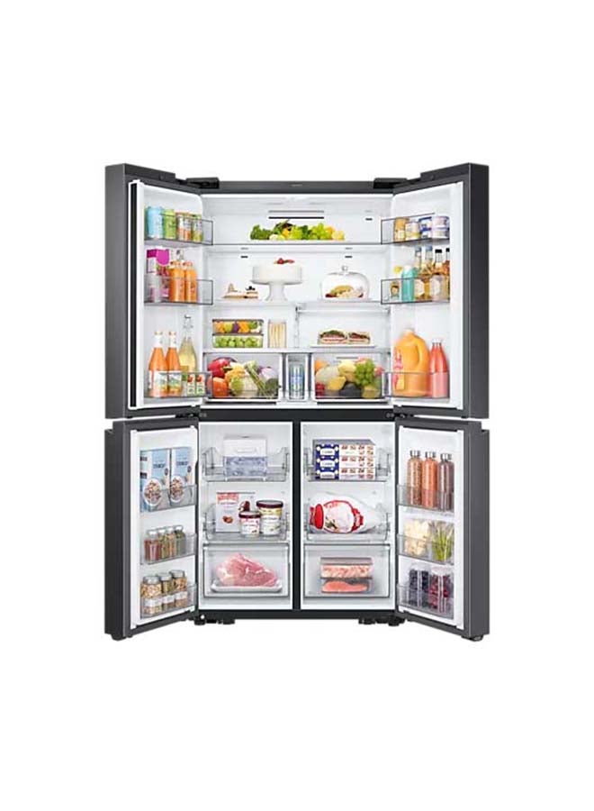 سامسونج ثلاجة بتصميم أبواب فرنسية مع نظام تبريد ثلاثي دقيق (تريبل بلس) 374 kW RF65A90TEB1 أسود - Image 5