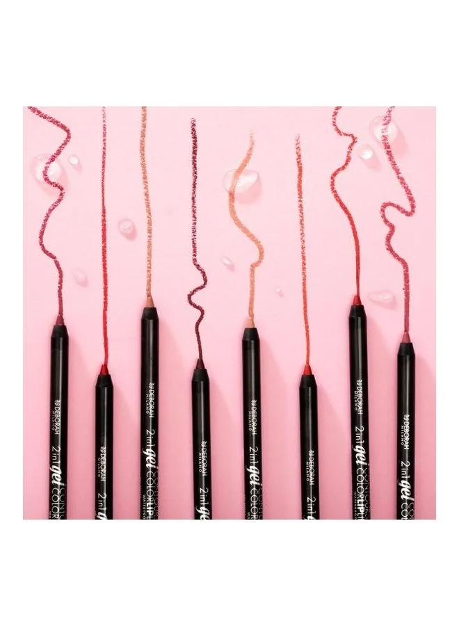 DEBORAH MILANO 2 in 1 Waterproof Gel Contour and Color Lipliner