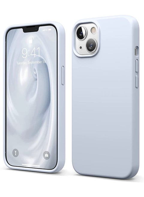 Liquid Silicone Case For Apple iPhone 13 Light Blue