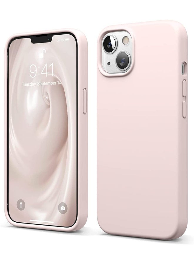 Rock Pow Liquid Silicone Case For Apple iPhone 13 Lovely Pink - Image 1