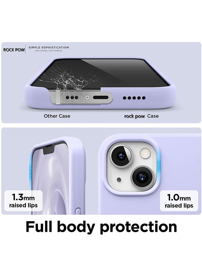 Rock Pow Liquid Silicone Case For iPhone 13 Mini 5.4 inch Purple - Image 5