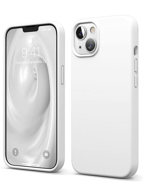 Liquid Silicone Case For iPhone 13 Mini 5.4 inch White