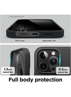 Rock Pow Liquid Silicone Case For Apple iPhone 13 Pro Black  - Image 5