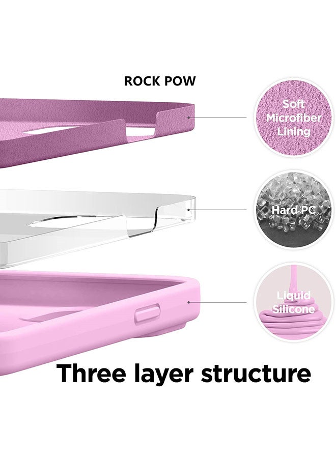 Rock Pow Liquid Silicone Case For Apple iPhone 13 Pro Hot Pink - Image 4