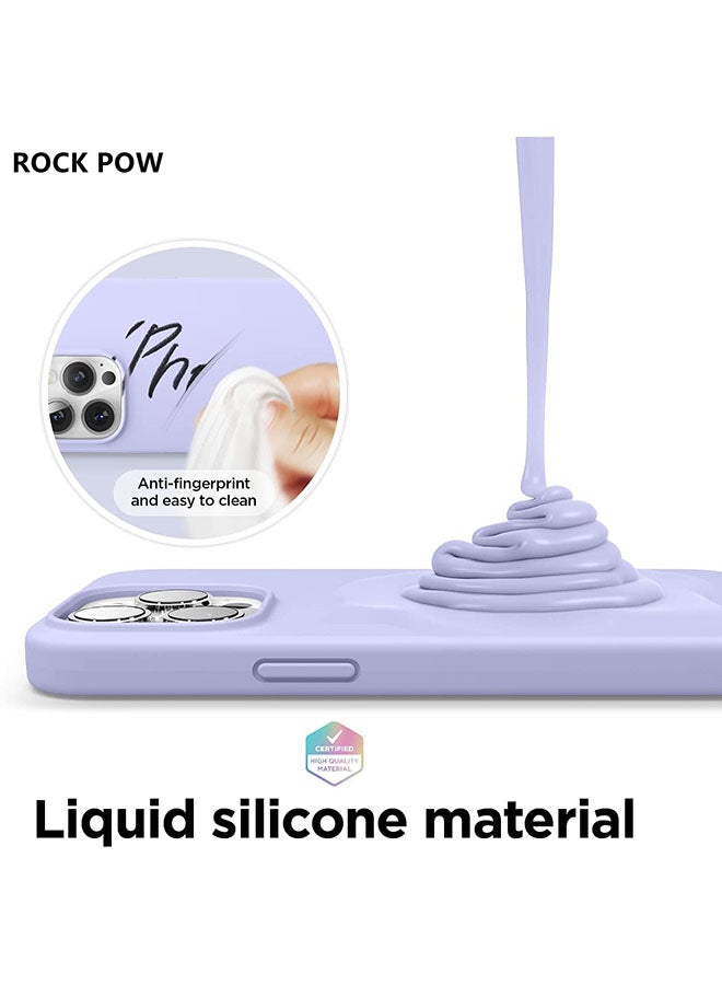 Rock Pow - Liquid Silicone Case For Apple iPhone 13 Pro Purple - Image 1