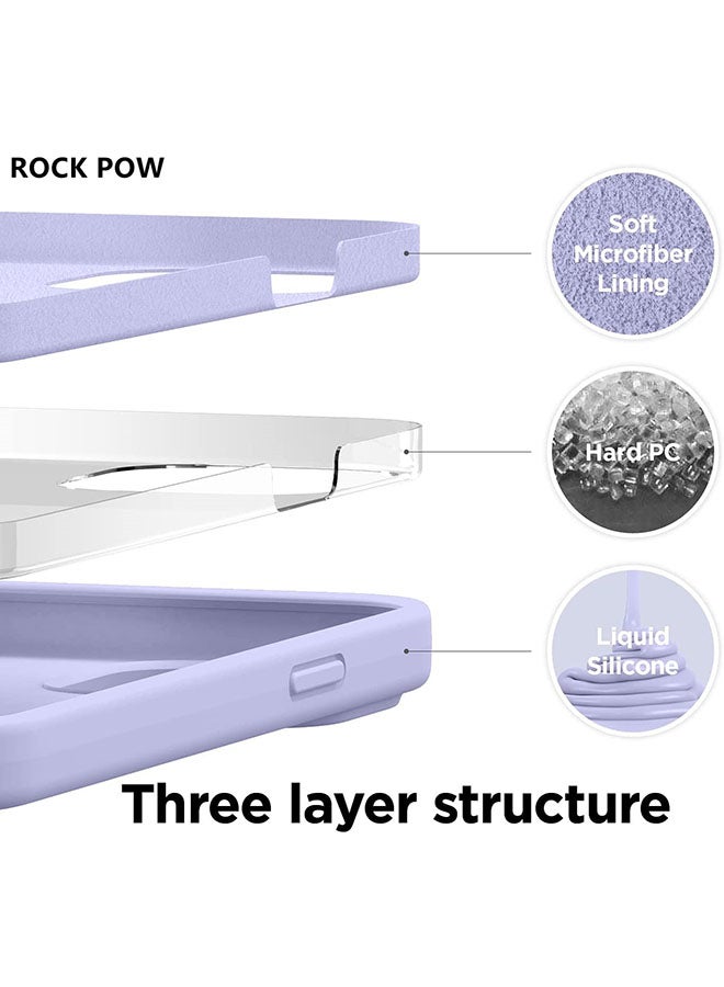 Rock Pow - Liquid Silicone Case For Apple iPhone 13 Pro Purple - Image 1