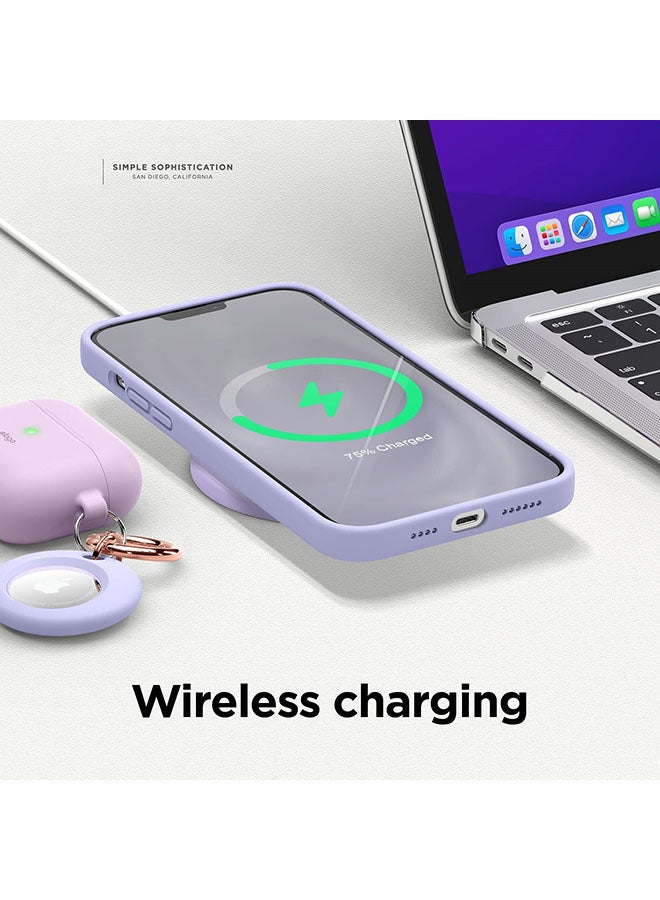 Rock Pow - Liquid Silicone Case For Apple iPhone 13 Pro Purple - Image 1