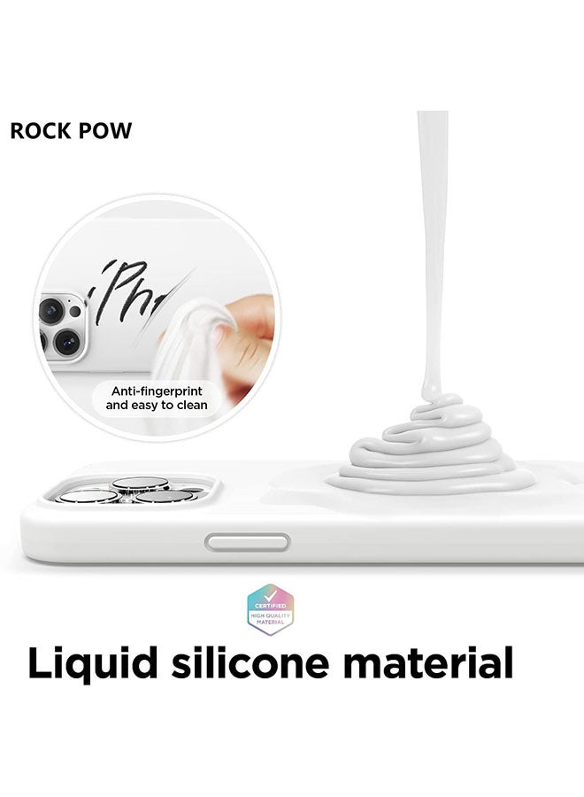 Rock Pow - Liquid Silicone Case For Apple iPhone 13 Pro White - Image 1