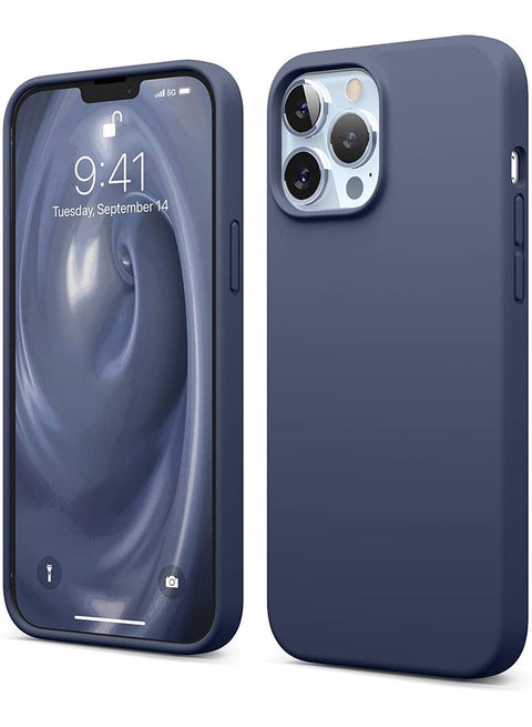 Liquid Silicone Case For Apple iPhone 13 Pro Max Jean Indigo
