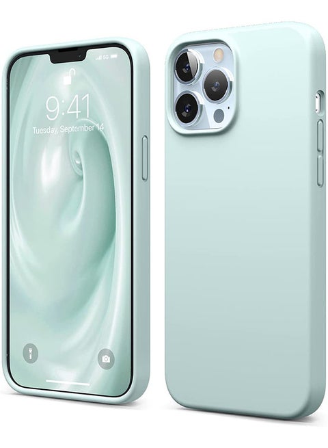 Liquid Silicone Case For Apple iPhone 13 Pro Max Mint
