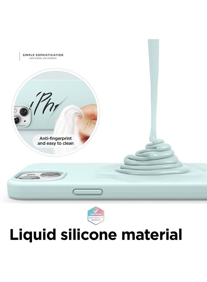 Rock Pow Magnetic Silicone Case For Apple iPhone 13 With MagSafe Accessories Mint - Image 3